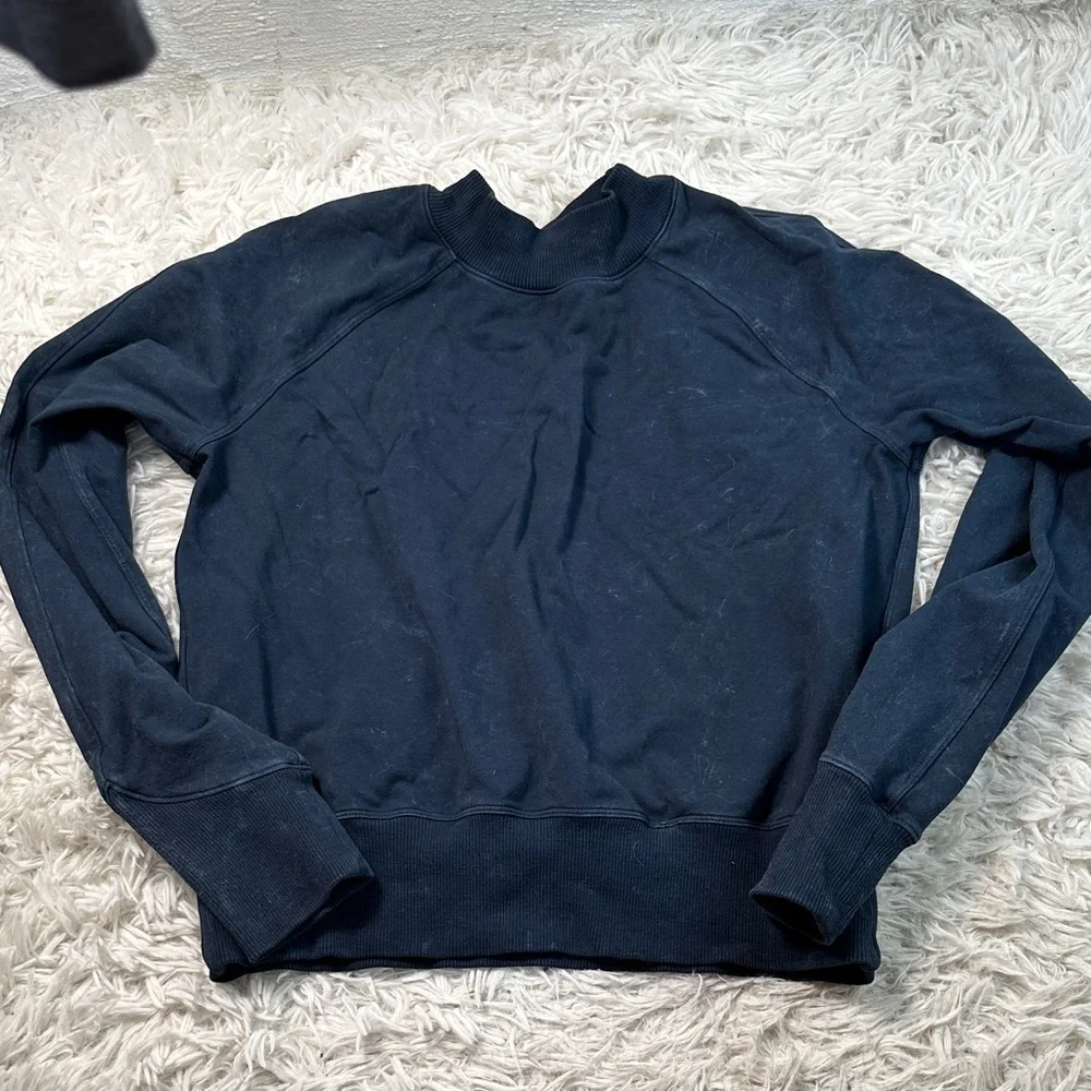 Lululemon Ready to Roll Crew *Dye Acid Rubber Dye True Navy